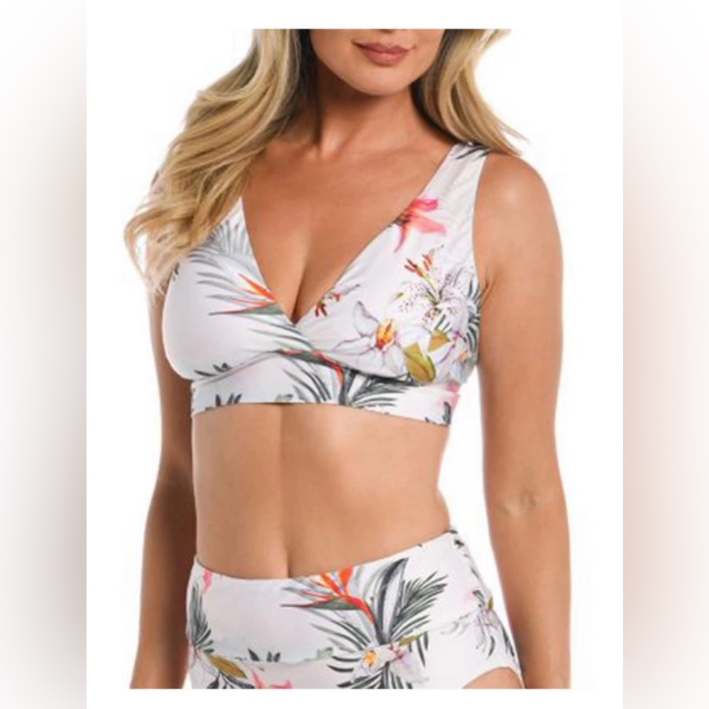 Women's 24th & Ocean Over The Shoulder Banded Swim Bikini Top